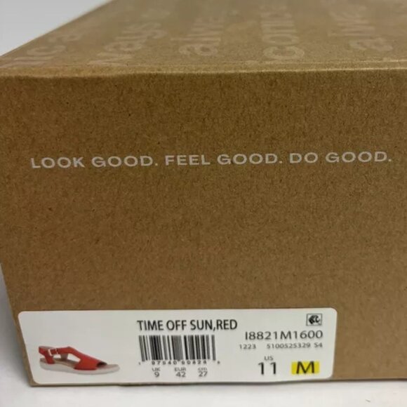 Dr. Scholl’s Women’s Time Off Sun Red Wedge Sandals, Size 11 M - Picture 6 of 6